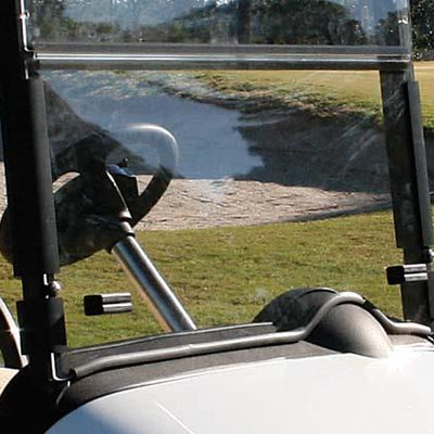 RedDot 2008-2023 EZGO RXV 1/4″ Thick Acrylic Folding Tinted Windshield with Rubber Trim