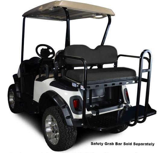 Rear Flip Seat Kit for EZGO RXV - BLACK