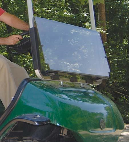 Yamaha G14-G19 Fold Down Acrylic Windshield - Clear