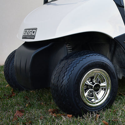 Set of 4 Wheel Cover, 8" SS Chrome