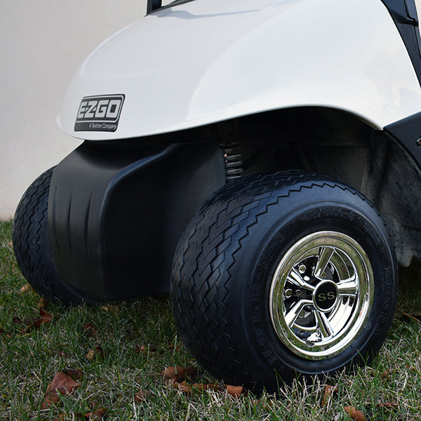 Set of 4 Wheel Cover, 8" SS Chrome