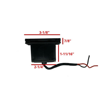 12V Charging Center with 12V Outlet and USB