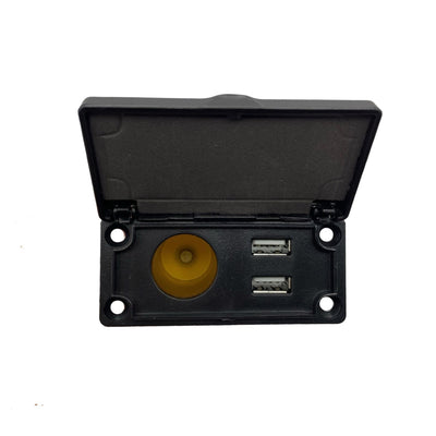 12V Charging Center with 12V Outlet and USB