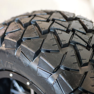 12" GTW Vortex Matte/Silver with 22" Timberwolf A/T (Set of 4)