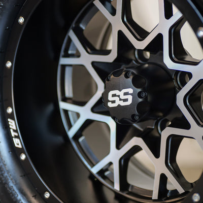 12" GTW Vortex Matte/Silver with 22" Timberwolf A/T (Set of 4)