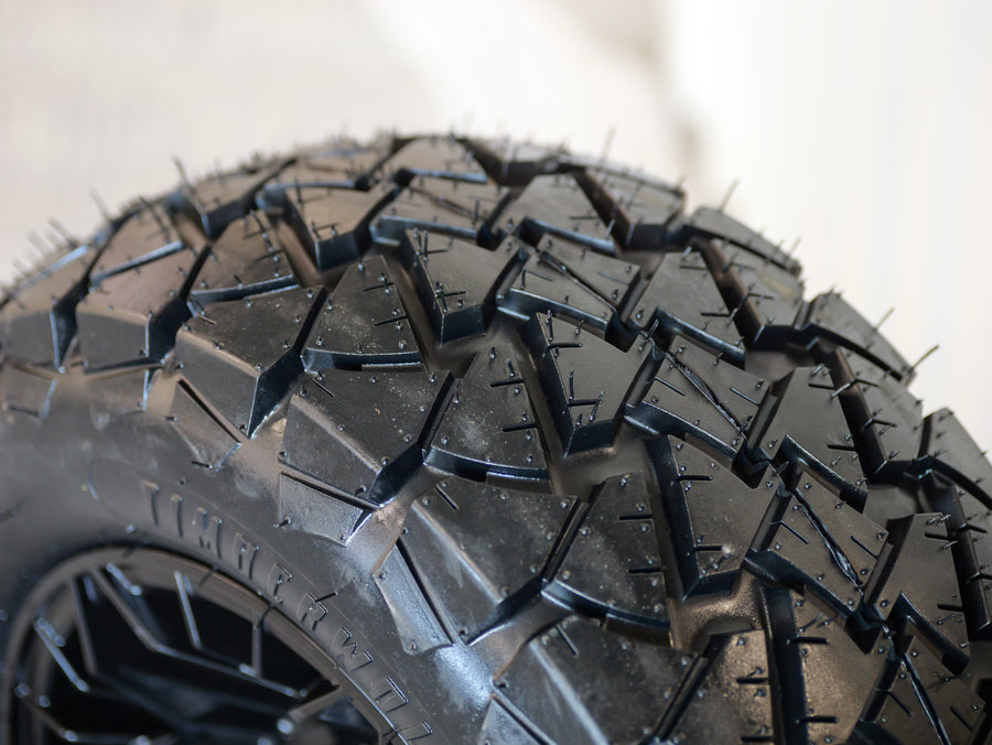 12” GTW Stellar Matte Black with 22" Timberwolf A/T (SET OF 4)