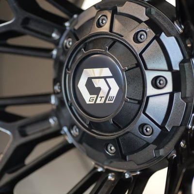 12” GTW Stellar Matte Black with 22" Timberwolf A/T (SET OF 4)