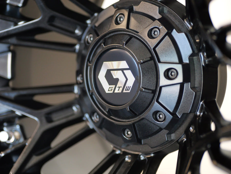 12” GTW Stellar Matte Black with 22" Timberwolf A/T (SET OF 4)