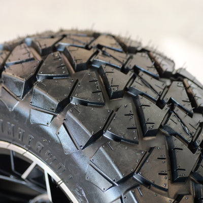 12” GTW Stellar Machined/Black with 22" Timberwolf A/T (Set of 4)