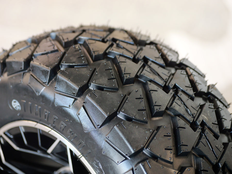 12” GTW Stellar Machined/Black with 22" Timberwolf A/T (Set of 4)