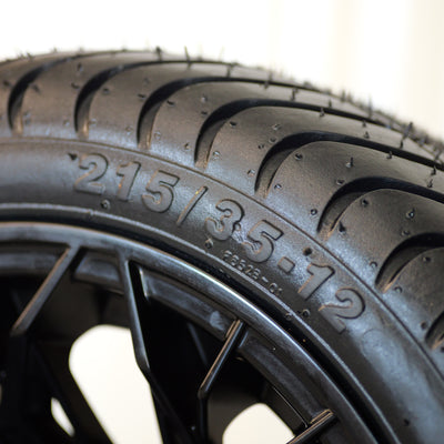 12” GTW Stellar Matte Black with Mamba Low-Profile (SET OF 4)