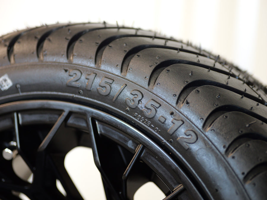 12” GTW Stellar Matte Black with Mamba Low-Profile (SET OF 4)