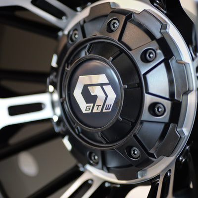 12” GTW Stellar Machined/Black with Mamba Low-Pro (SET OF 4)