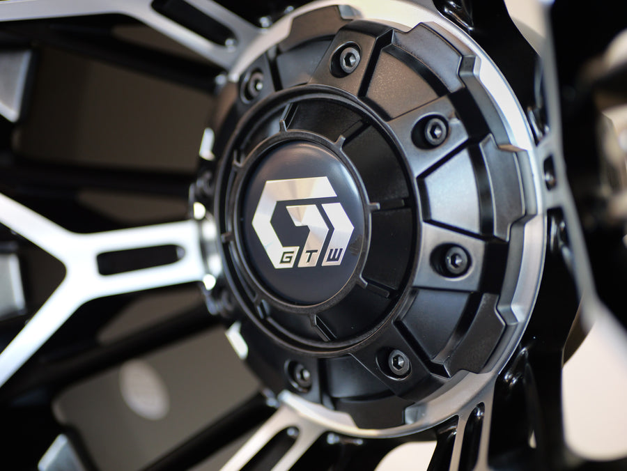 12” GTW Stellar Machined/Black with Mamba Low-Pro (SET OF 4)