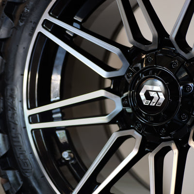 14" Stealth Machined/Black with 23" Predator (SET OF 4)