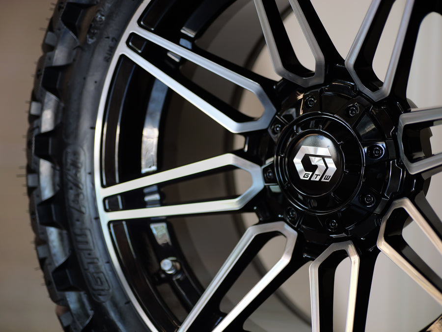 14" Stealth Machined/Black with 23" Predator (SET OF 4)
