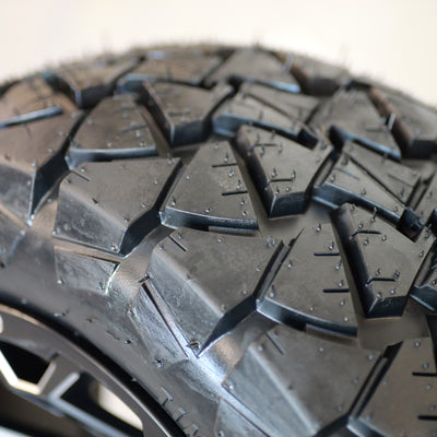 14" Raven Matte Grey with 22" Timberwolf A/T (SET OF 4)