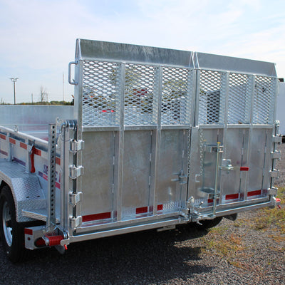 2026 N & N 7x12 Galvanized Dump Trailer with Combo Gate