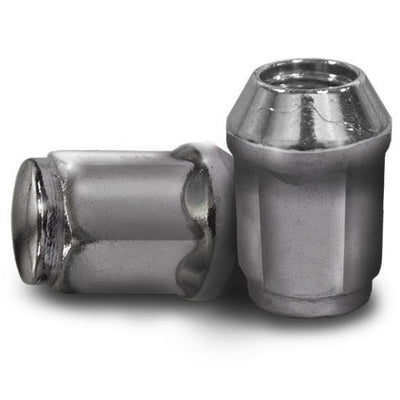 Lug Nut, BOX OF 16, Chrome Closed End Metric 12mm-1.25, OD 3/4"