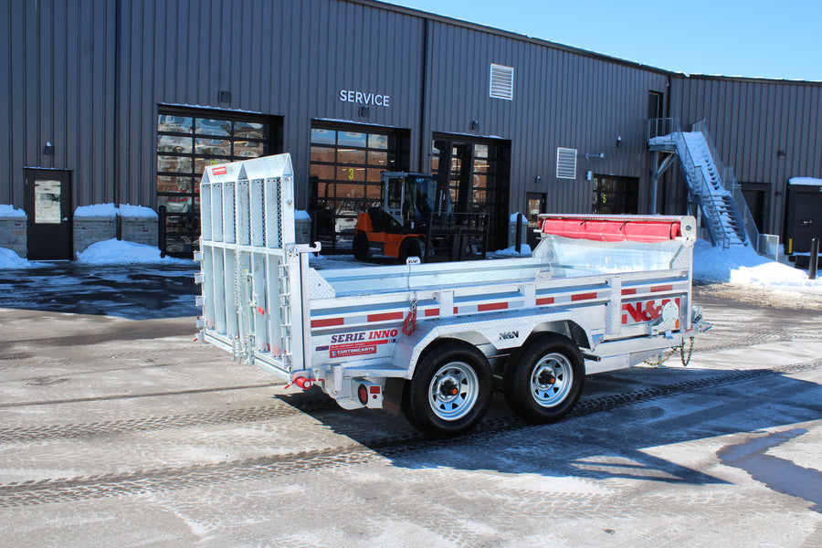 ON ORDER - 2026 N & N 6x12 Dump Trailer with Combo-Gate - STOD5-612G205-L