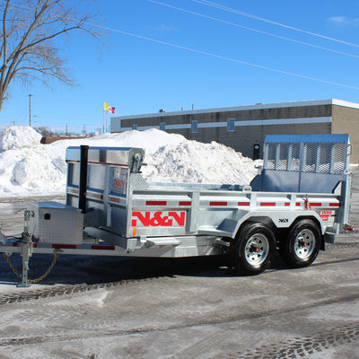ON ORDER - 2026 N & N 6x12 Dump Trailer with Combo-Gate - STOD5-612G205-L