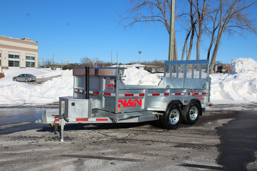 ON ORDER - 2026 N & N 6x12 Dump Trailer with Combo-Gate -STOD5-612G205-L