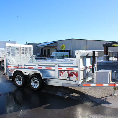 ON ORDER - 2026 N & N 6x12 Dump Trailer with Combo-Gate -STOD5-612G205-L