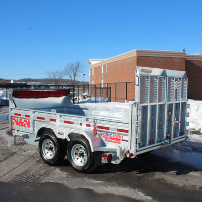 ON ORDER - 2026 N & N 6x12 Dump Trailer with Combo-Gate -STOD5-612G205-L