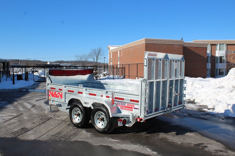ON ORDER - 2026 N & N 6x12 Dump Trailer with Combo-Gate -STOD5-612G205-L