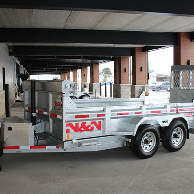ON ORDER - 2026 N & N 6x12 Dump Trailer with Combo-Gate STOD5-612G205-L