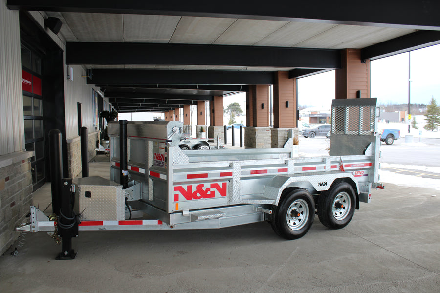 ON ORDER - 2026 N & N 6x12 Dump Trailer with Combo-Gate STOD5-612G205-L