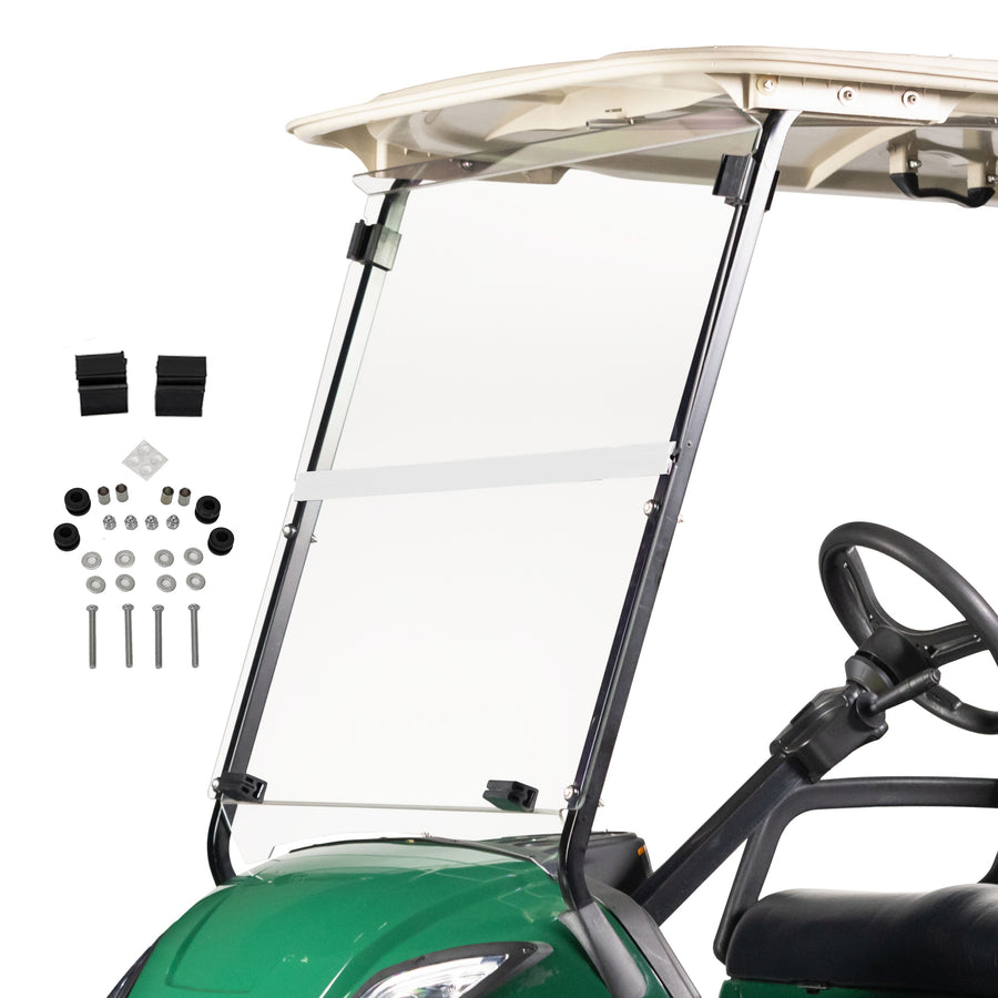 2007-16 Yamaha G29-Drive - Red Dot Front Folding Windshield for Factory Tops