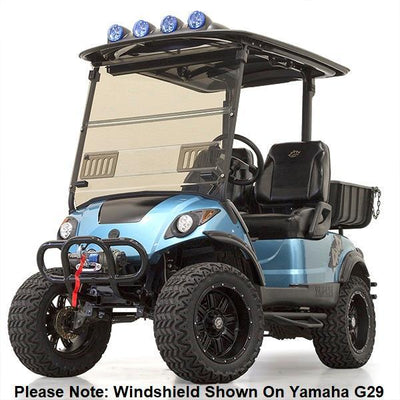 RedDot EZGO RXV Tinted 1/4″ Fold-Down Windshield with Vents (Years 2008-2023)