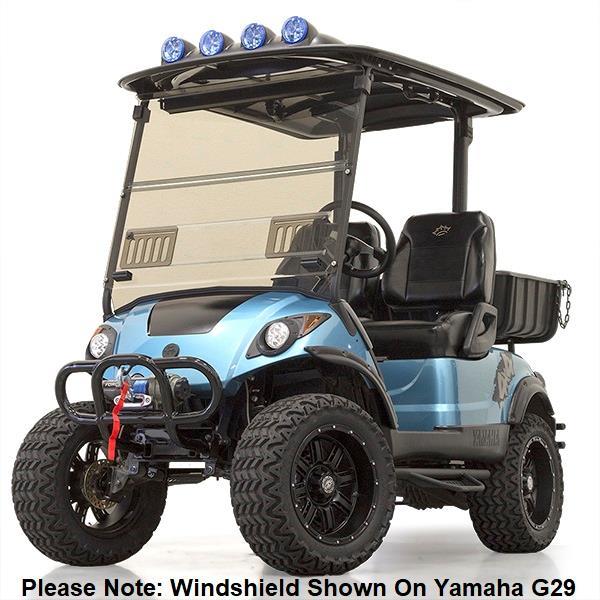 RedDot EZGO RXV Tinted 1/4″ Fold-Down Windshield with Vents (Years 2008-2023)