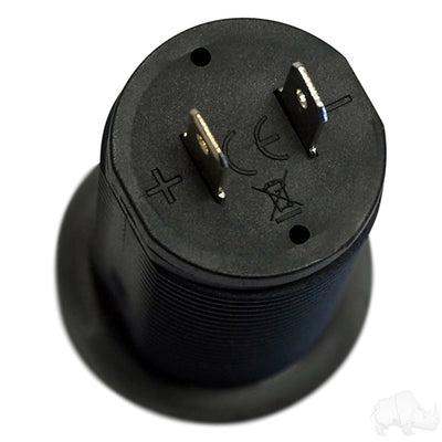 Power Socket, USB Dual Port 1A/2.1A 12-48V
