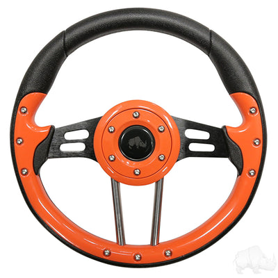 Aviator 4, Orange Grip/Black Spokes, Steering Wheel