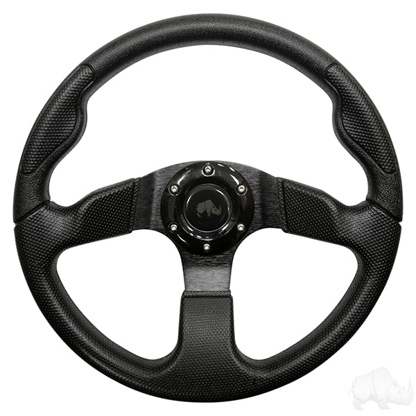 Formula GT Black Grip/Black Spokes Steering Wheel