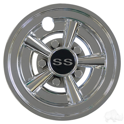 Wheel Cover, 8" SS Chrome (SOLD INDIVIDUALLY)