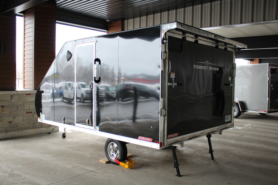 2026 Ameralite 8.5x12 Hybrid Snowmobile Trailer - ABSTX8512SA-96