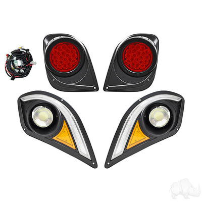 Multi Colour LED Light Kit w/ RGBW LED Running Lights, Yamaha Drive2, 12-48V