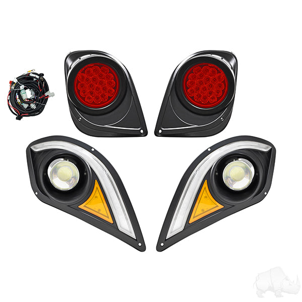 Multi Colour LED Light Kit w/ RGBW LED Running Lights, Yamaha Drive2, 12-48V