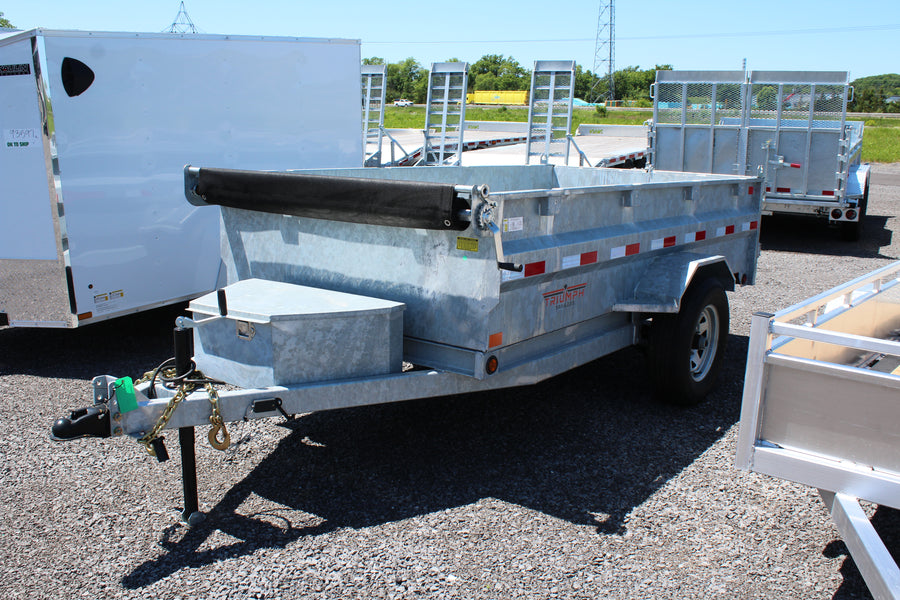 2024 Triumph 5x10 Galvanized Dump Trailer - GD1-SAE5x10-52