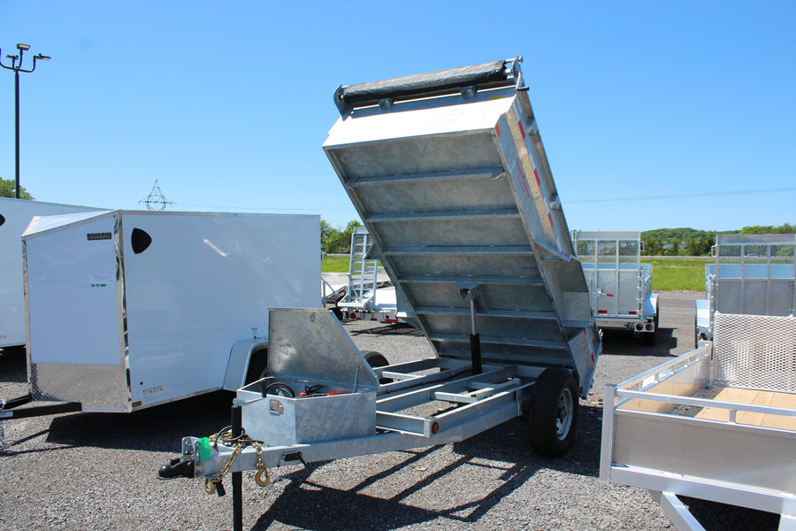 2024 Triumph 5x10 Galvanized Dump Trailer - GD1-SAE5x10-52