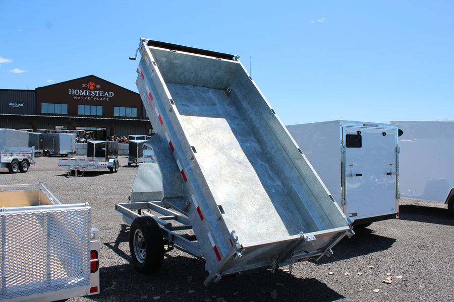 2024 Triumph 5x10 Galvanized Dump Trailer - GD1-SAE5x10-52