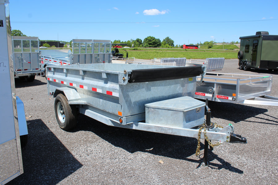 2024 Triumph 5x10 Galvanized Dump Trailer - GD1-SAE5x10-52