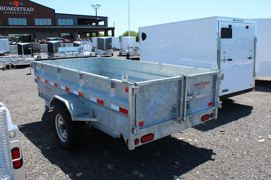 2024 Triumph 5x10 Galvanized Dump Trailer - GD1-SAE5x10-52