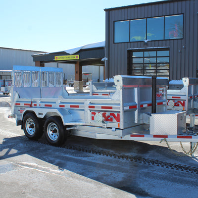 2025 N & N 6x12 Dump Trailer with Combo Gate - ID72144G10KCG