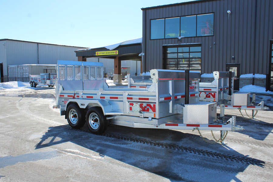 2025 N & N 6x12 Dump Trailer with Combo Gate - ID72144G10KCG