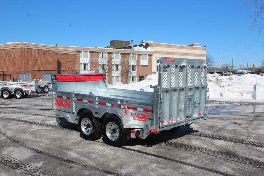 2025 N & N 6x12 Dump Trailer with Combo Gate - ID72144G10KCG