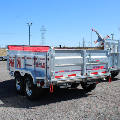 2026 N & N 7x12 Galvanized Dump Trailer
